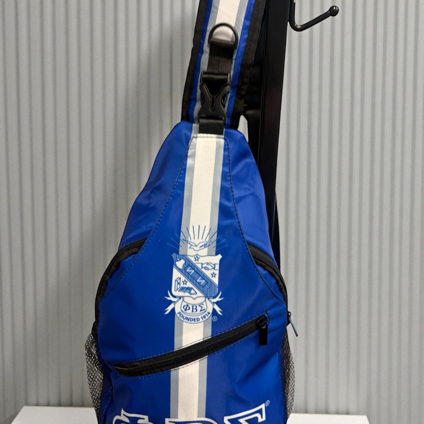 Phi Beta Sigma Crossbody Sling Bag - Royal Blue ΦΒΣ Shoulder Bag