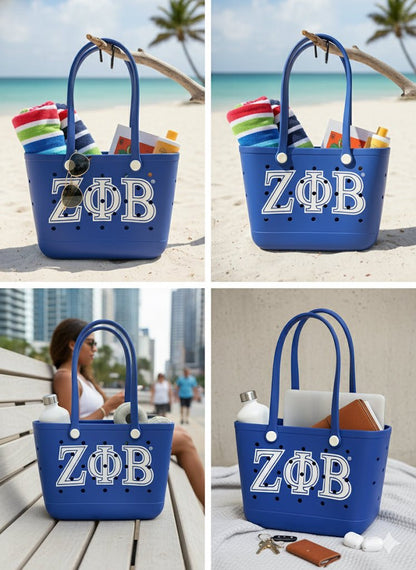 Zeta Phi Beta Sorority Bogg Bag
