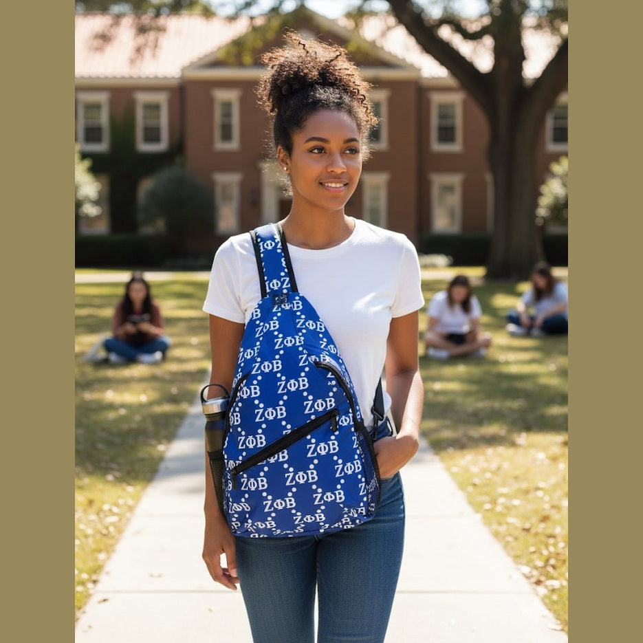 ΖΦΒ Zeta Sorority Greek Crossbody