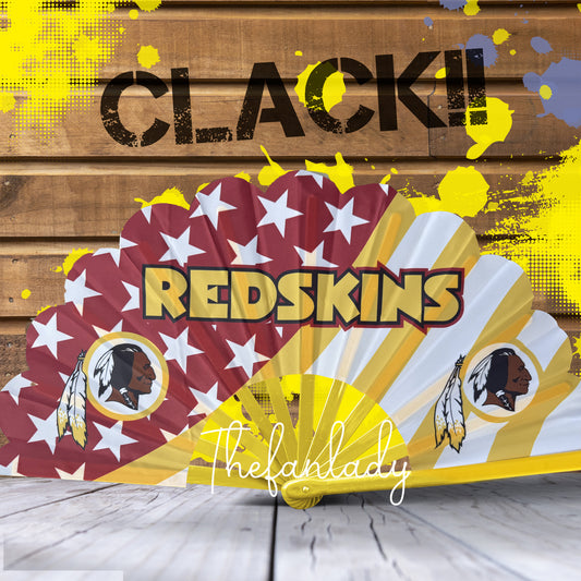 Redskins Handheld Folding Fan, Washington Football Fan Gift