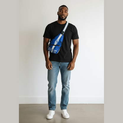 Phi Beta Sigma Crossbody Sling Bag - Royal Blue ΦΒΣ Shoulder Bag