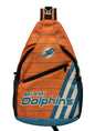 Miami Dolphins Crossbody Sling Bag - Orange NFL Shoulder Bag