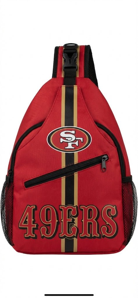 San Francisco 49ers Crossbody Sling Bag - Red NFL Shoulder Bag