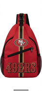 San Francisco 49ers Crossbody Sling Bag - Red NFL Shoulder Bag