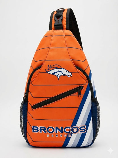 Denver Broncos Crossbody Sling Bag - Orange NFL Shoulder Bag