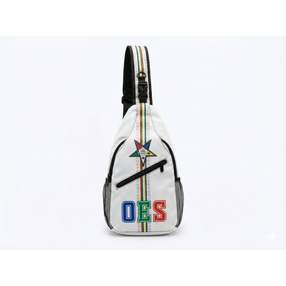 OES Order of the Eastern Star Crossbody Sling Bag - White