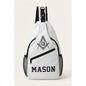 Masonic Crossbody Sling Bag - White Freemason Shoulder Bag
