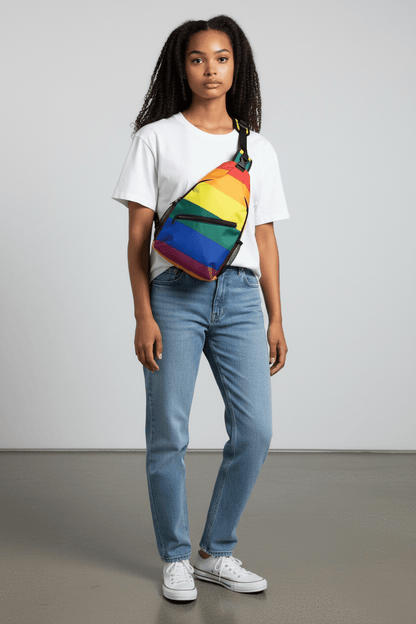Rainbow Pride Crossbody Sling Bag - LGBTQ+ Pride Shoulder Bag