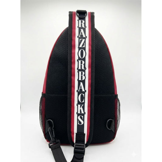 Arkansas Razorbacks Waterproof Crossbody Sling Bag - Red NFL Shoulder Bag