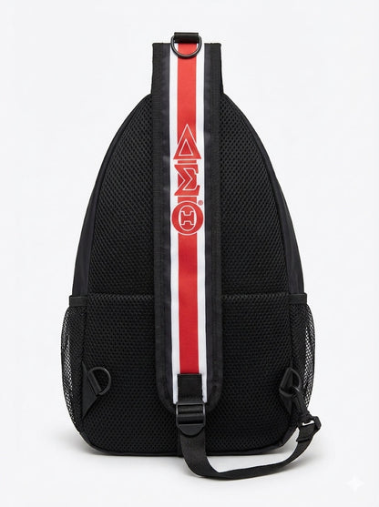 Delta Sigma Theta Crossbody Backpack: Elephant Design Greek Sorority Travel Bag