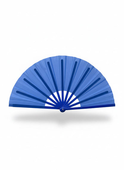 Blue Clack Hand Fan: Line Dancing Festival Folding Fan