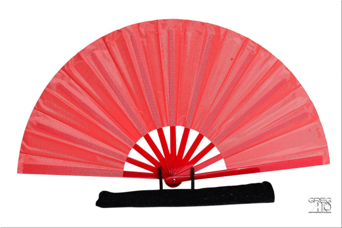 Red Clack Fan: Line Dancing Festival Folding Hand Fan