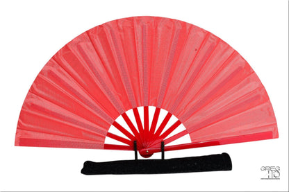 Red Clack Fan: Line Dancing Festival Folding Hand Fan