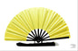 Bright Yellow Clack Fan: Line Dancing Folding Hand Fan