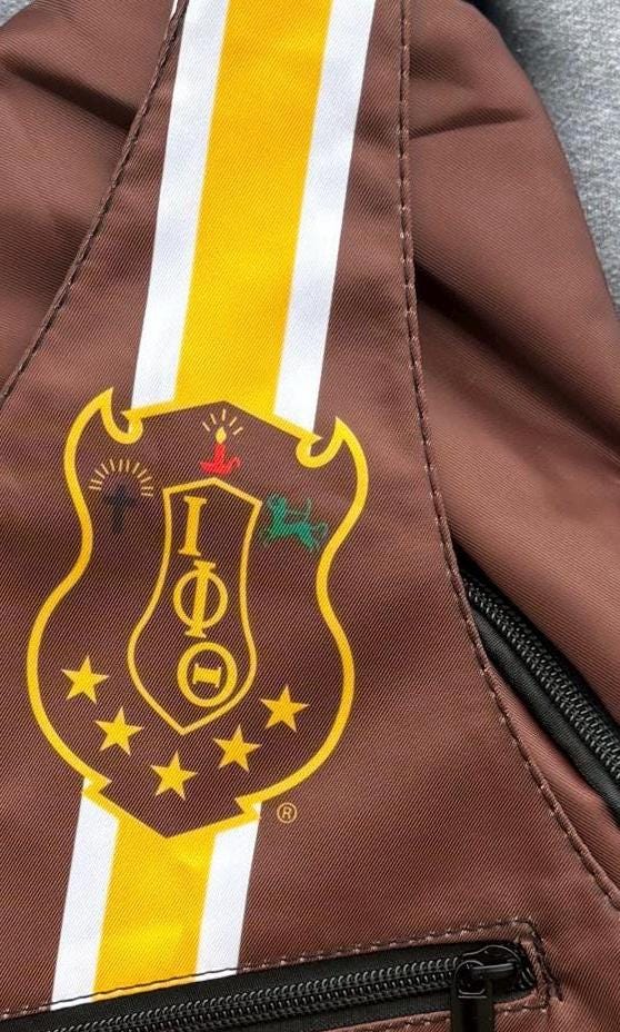 Iota Phi Theta Sling Bag: Greek Crossbody Backpack