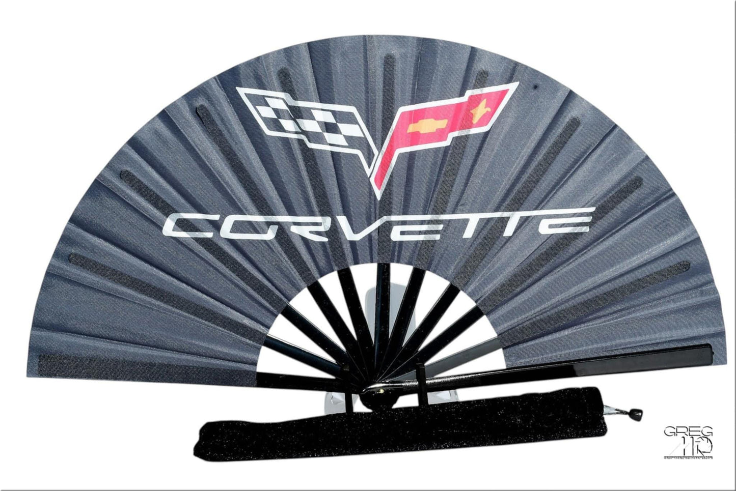Corvette Clack Fan: Car Enthusiast Folding Hand Fan