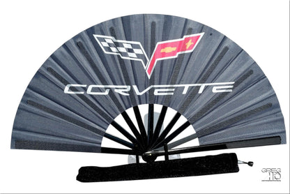 Corvette Clack Fan: Car Enthusiast Folding Hand Fan