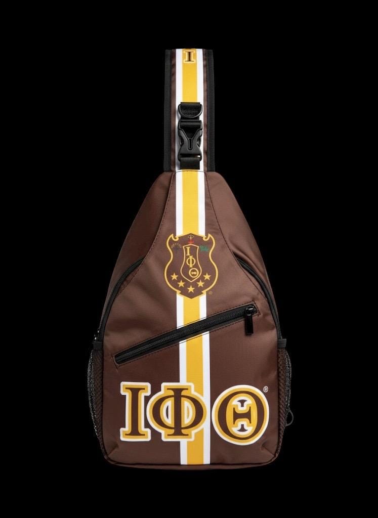Iota Phi Theta Sling Bag: Greek Crossbody Backpack