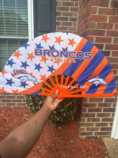 Denver Broncos Clack Fan: Game Day Accessory with Bold Star Design