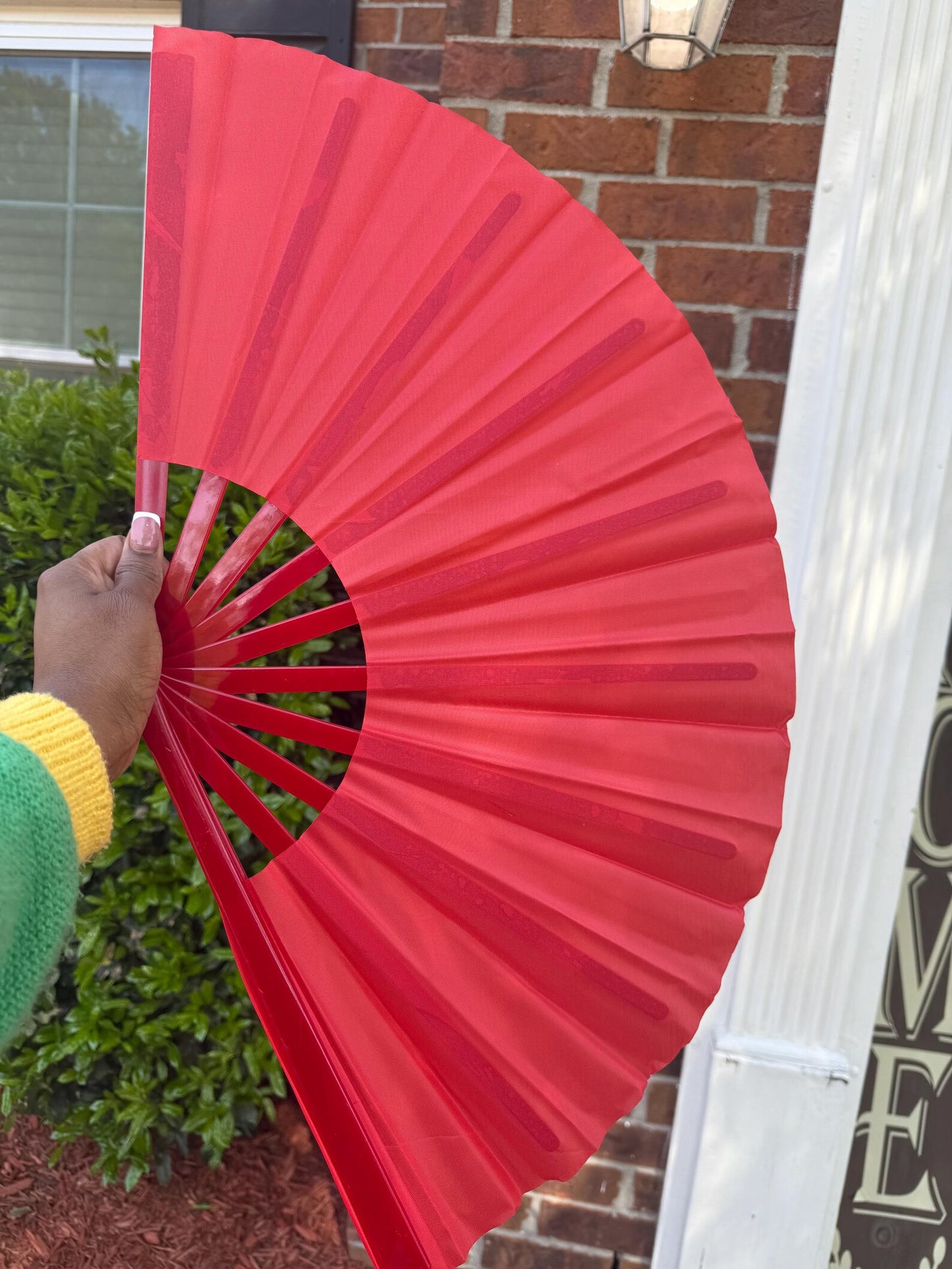 Red Clack Fan With Red Handle