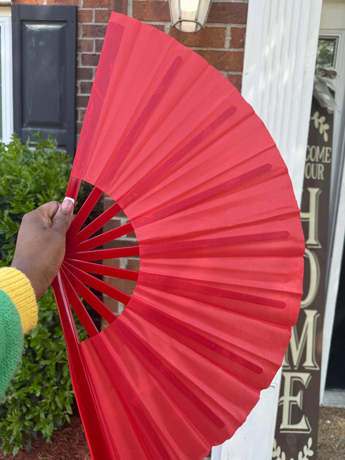 Red Clack Fan With Red Handle