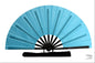 Bright Blue Folding Hand Clack Fan