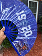 ΖΦΒ Sorority Fan - Since 1920 Fan, Blue & White Fan, Zeta Phi Beta Hand Fan, Folding Hand Fan, Boots on Ground Fan
