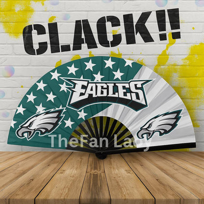 Philadelphia Eagles Handheld Folding Clack Fan