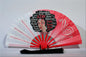 Delta Sigma Theta Inspired Folding Hand Fan Red and White Greek Sorority Fan Since 1913 Divine Nine Gift