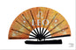Leo Zodiac Sign Folding Fan - Starry Cosmic Hand Fan, Yellow Clack Fan For Line Dancing, Astrology Inspired Handheld Fan, Leo Birthday Gift