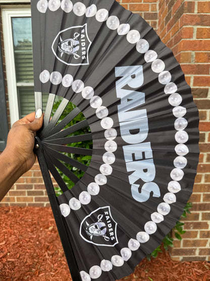 Las Vegas Raiders Folding Clack Fan | Game Day Sports Fan | NFL Clack Fan | Football Accessories | Raider Nation