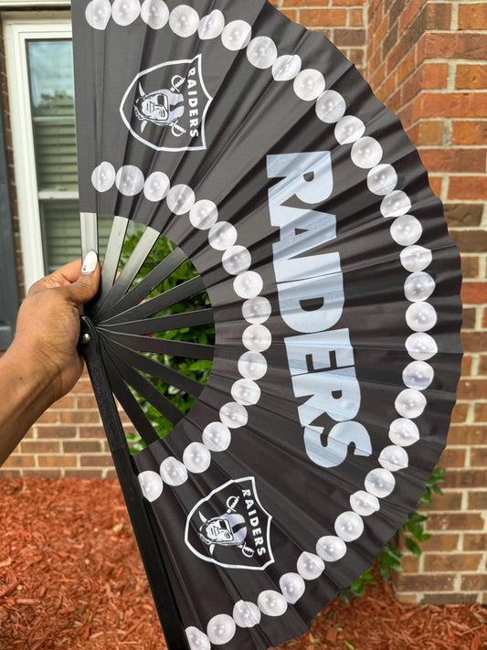 Las Vegas Raiders Folding Clack Fan | Game Day Sports Fan | NFL Clack Fan | Football Accessories | Raider Nation