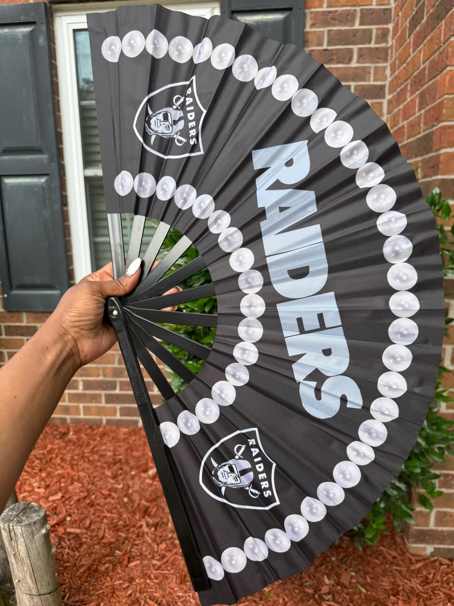 Las Vegas Raiders Folding Clack Fan | Game Day Sports Fan | NFL Clack Fan | Football Accessories | Raider Nation
