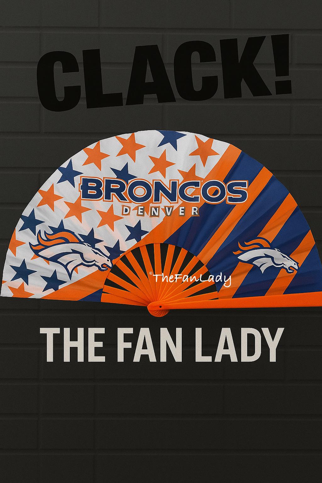 Denver Broncos Clack Folding Fan