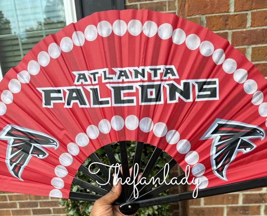 Atlanta Falcons Folding Hand Fan for Game Day, Sports Tailgate Accessory