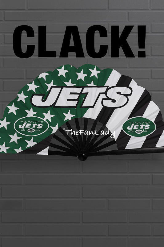 New York Jets Folding Hand Fan | NFL Clack Fan