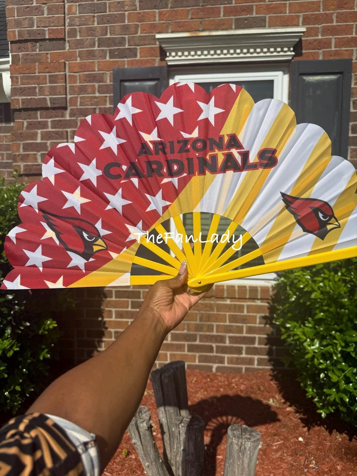 Arizona Cardinals Folding Hand Fan | NFL Clack Fan | Game Day Accessory | Cardinals Tailgate Gear