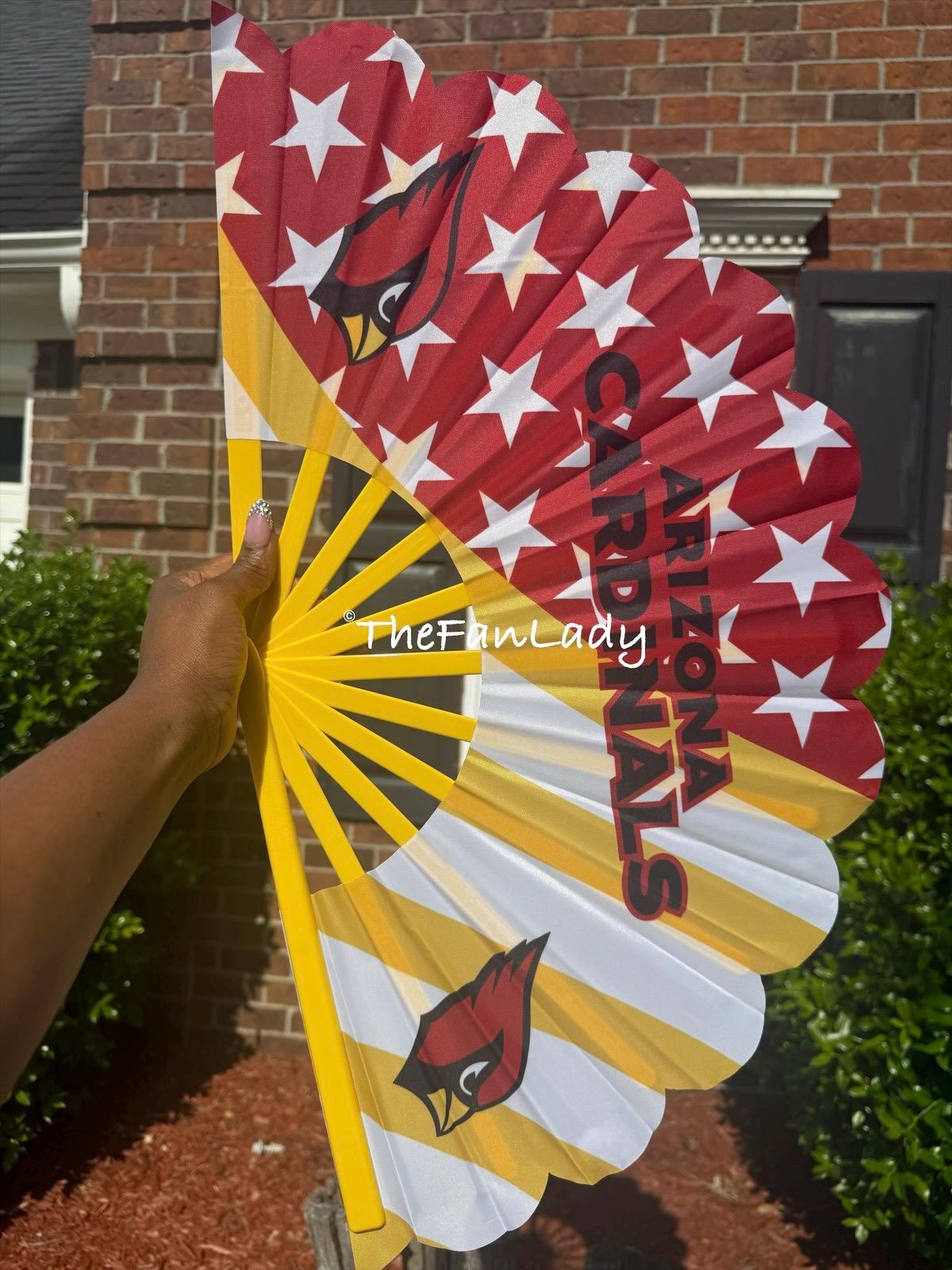 Arizona Cardinals Folding Hand Fan | NFL Clack Fan | Game Day Accessory | Cardinals Tailgate Gear