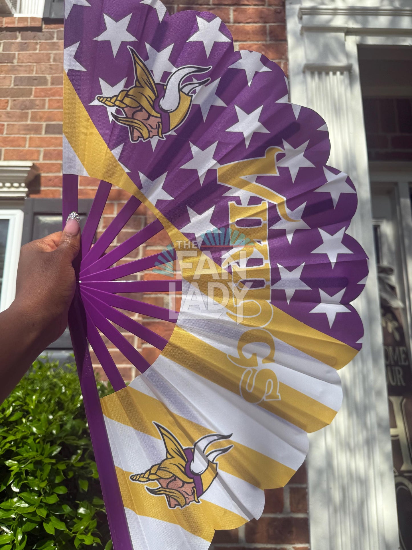 Minnesota Vikings Folding Hand Fan, Game Day Handheld Fan