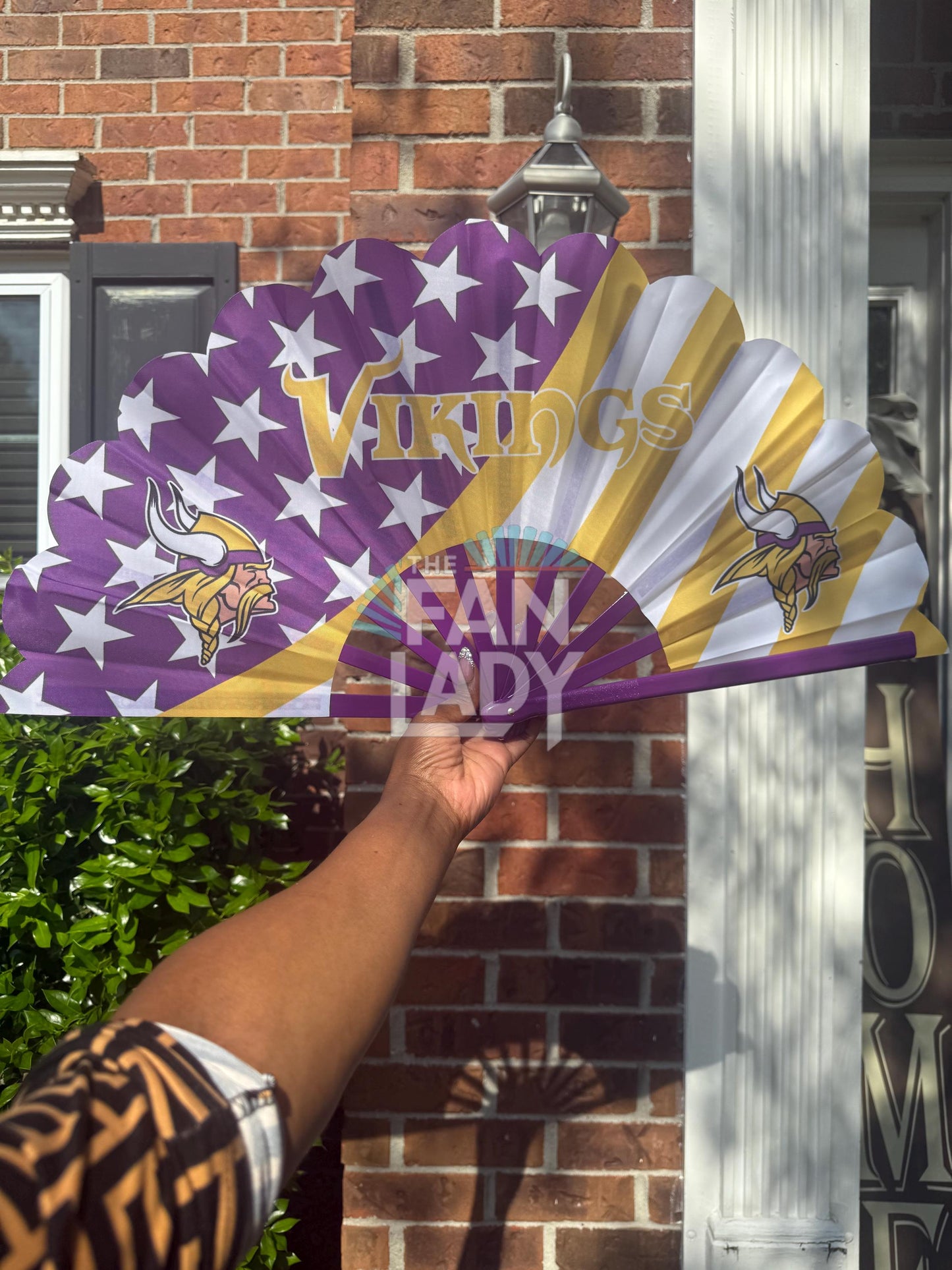Minnesota Vikings Folding Hand Fan, Game Day Handheld Fan