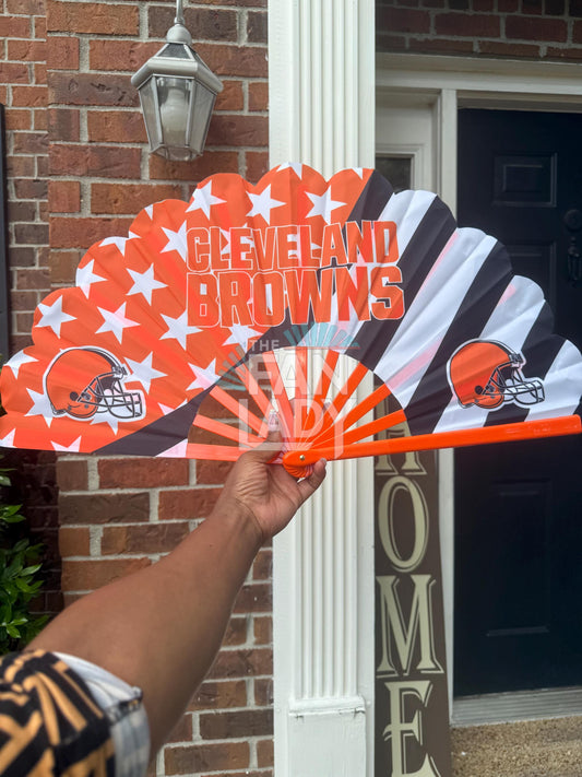 Cleveland Browns Folding Hand Fan, NFL Game Day Fan