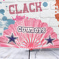 Pink Dallas Cowboys Folding Clack Fan