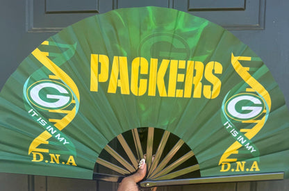 Green Bay Packers Handheld Folding Clack Fan
