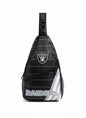 Las Vegas Raiders Sling Backpack NFL Black Crossbody Bag Fan Gear