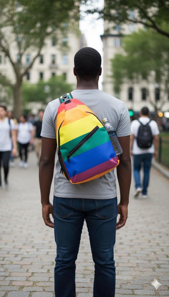 Rainbow Pride Crossbody Sling Bag