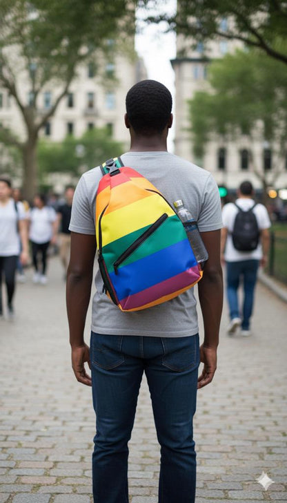 Rainbow Pride Crossbody Sling Bag