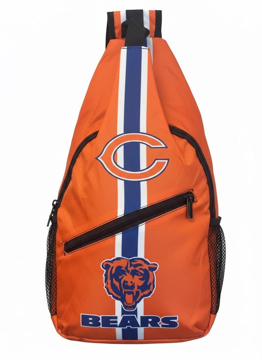 Chicago Bears Sling Backpack | Orange & Navy Crossbody Bag |