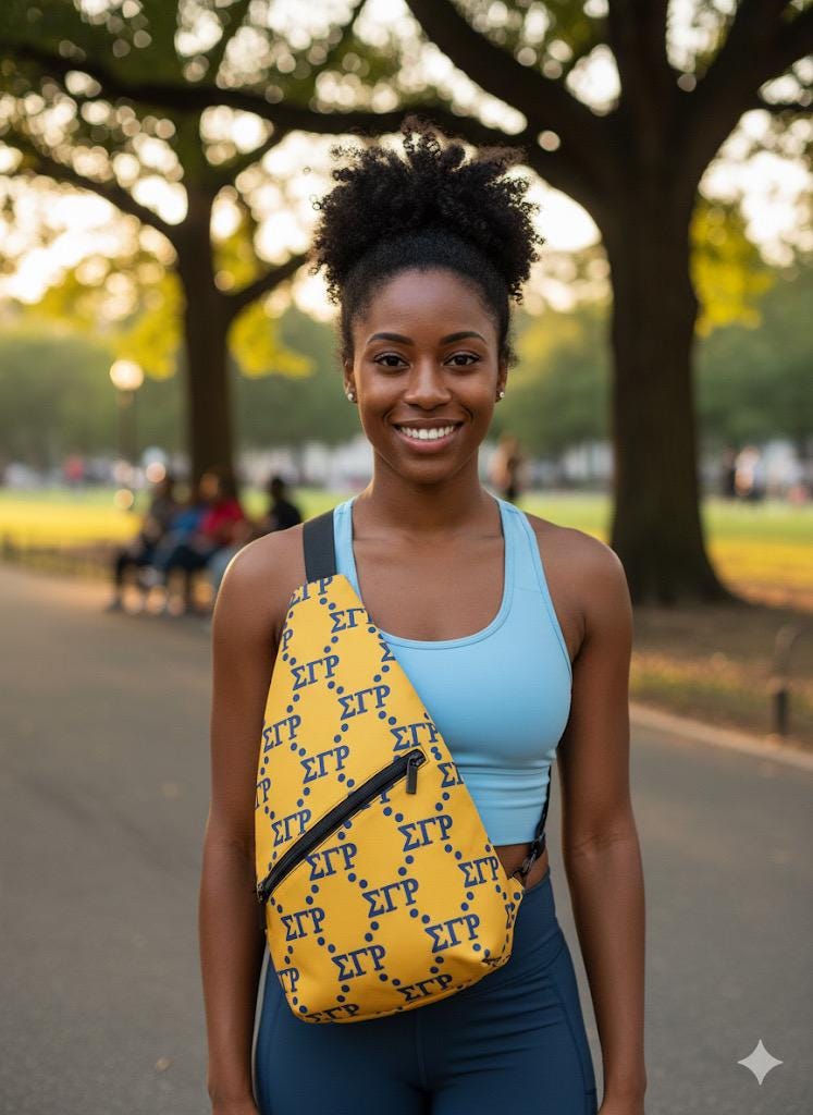 Sigma Gamma Rho Backpack, Cross Body Bag-  Gifts for Women