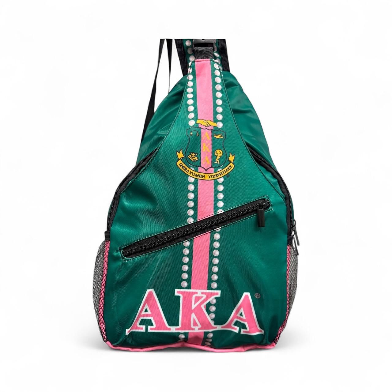 AKA Cross Body Sling Backpack – Alpha Kappa Alpha Sorority Bag