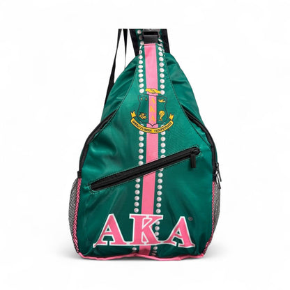 AKA Cross Body Sling Backpack – Alpha Kappa Alpha Sorority Bag